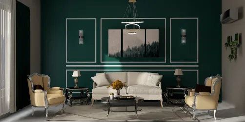 simple classic living room 
