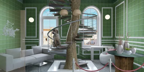 The Up & Down Tree in the Living Room