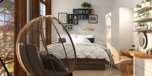 White cozy bedroom idea 💡