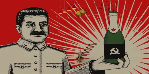 Imaginary history : Joseph Stalin with his vodka
