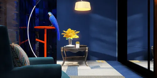 Al llegar a casa solo hablo con mi loro