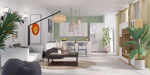 soft toned living room