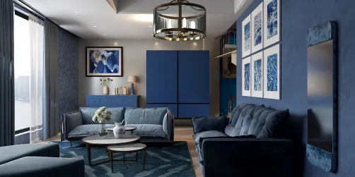 Blue living-room 💙🛋️🛜🧵