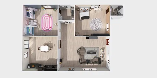 Casa con diferentes habitaciones grandes