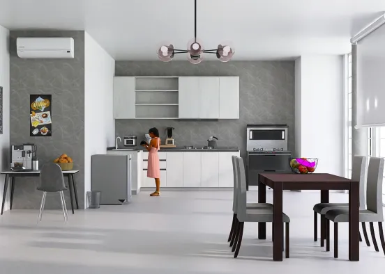 our dream kitchen 😍❤️ Design Rendering