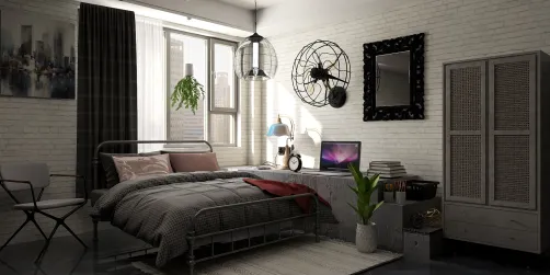 Industrial bedroom 