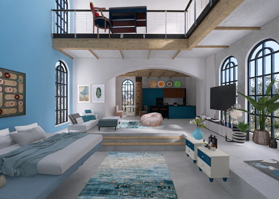 Tiny Living Space Design Rendering