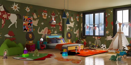 Funny Bedroom For Kids