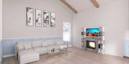 Modern barn home living room
