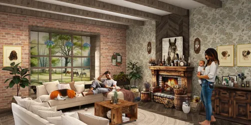 Livingroom after the renovation 
#FixerUpper2025 