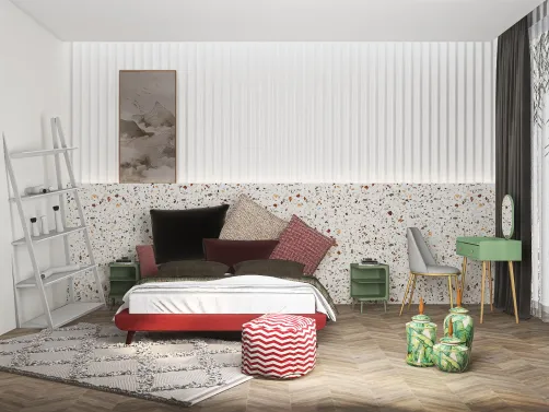 Modern bedroom interior design 