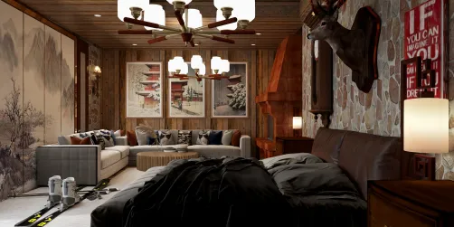 Ski lodge room
