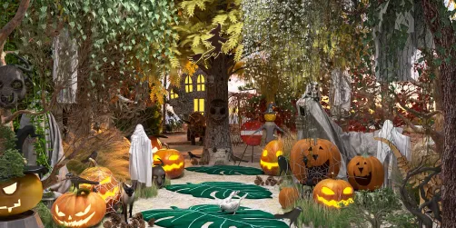 Trick or Treat Halloween outdoor deco