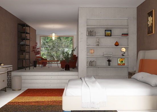 Cozy bedroom 🍂🪵 Design Rendering