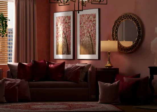 # Corners of pink peace Renderização de Design