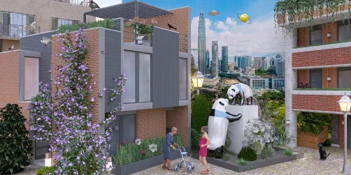 Panda statue