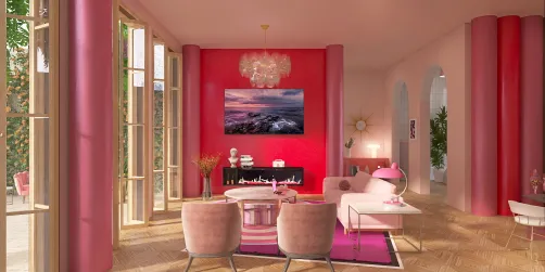 Barbie inspired apartment 🦩