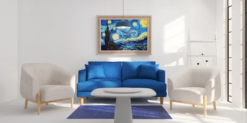 blue in a blank world