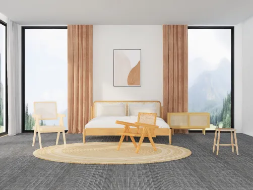 Rattan bedroom