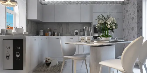 Cozy White Kitchen