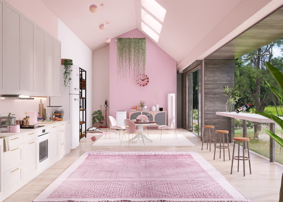 Pink room #5thoftherainbow Design Rendering
