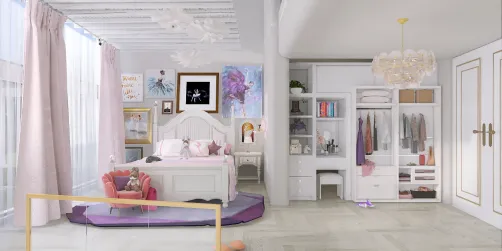Purple Pre-Teen Ballerina Bedroom
