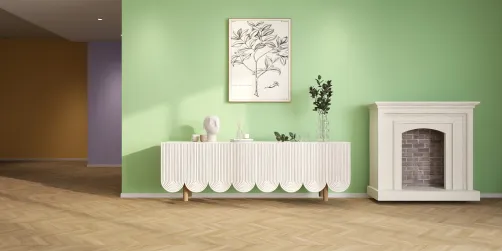 elegant living room wall