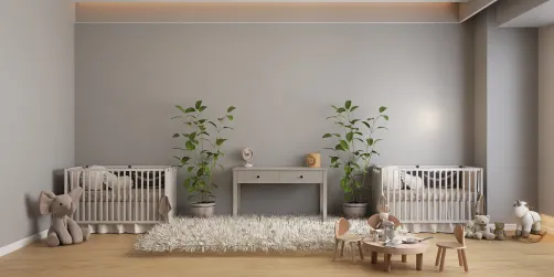 Baby bedroom for twins