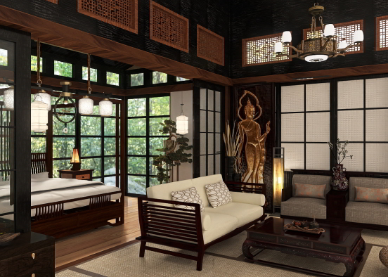 Japanese suite  Design Rendering