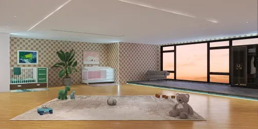 twins baby bedroom 