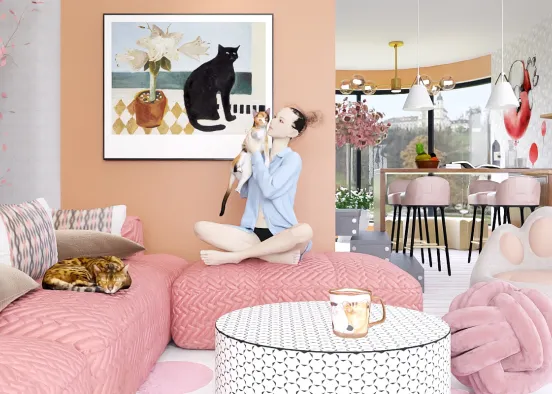 # For the love of cats Визуализация дизайна