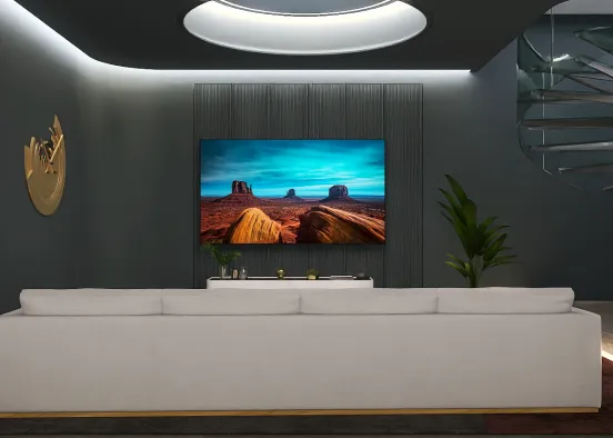 minimalist home theater  Design Rendering