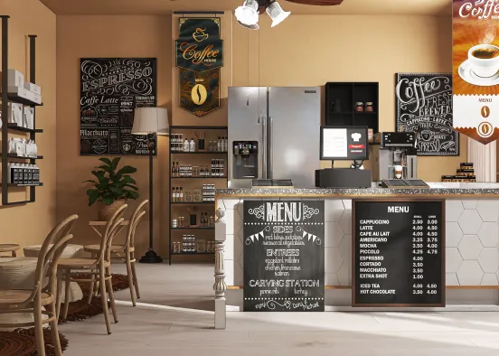 Coffee shop to adore  Design Rendering