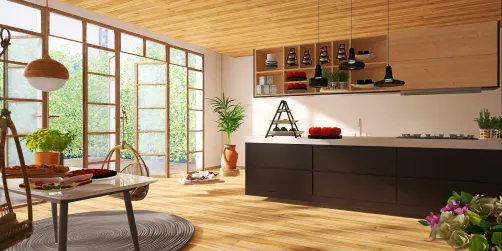 kitchen full of light