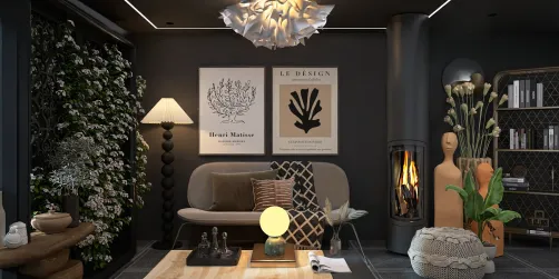 Simple black living.