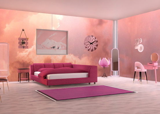 pink room 💘 Design Rendering