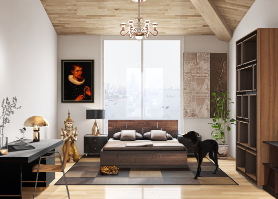 Black and Brown Bedroom 🖤🤎 Design Rendering