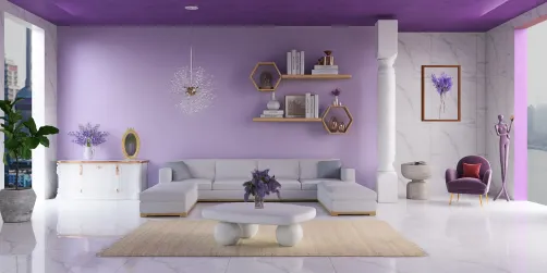 Sala lilás 💜