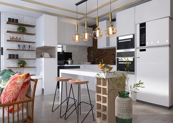 Tile Kitchen 🍃 Design Rendering
