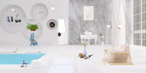 White Serenity Room 🌱🤍