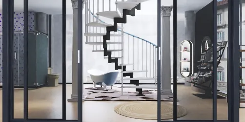  A Bathroom under the stairs
