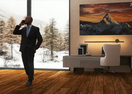 So I was trying to make my dream business room Design Rendering