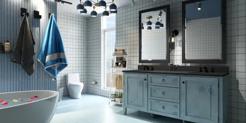 Blue Bathroom