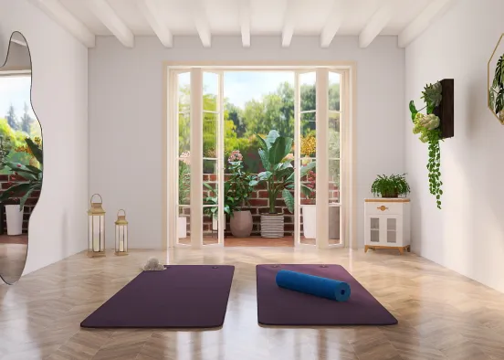 Relaxing Yoga Studio Design Rendering