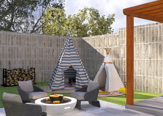 Backyard Camping Design Rendering