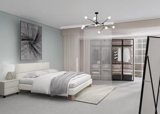 classic chic bedroom  Design Rendering