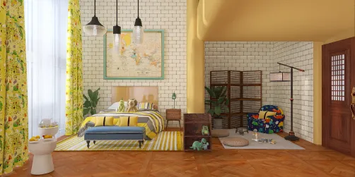 A independent big boy room!