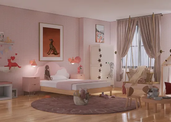 Poppy’s bedroom  Design Rendering