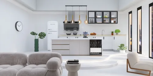 open plan living room 