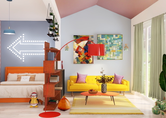Funky and colorful! Design Rendering